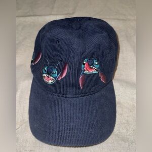 Disney Navy Blue Cat Cap with Stitch Embroidery